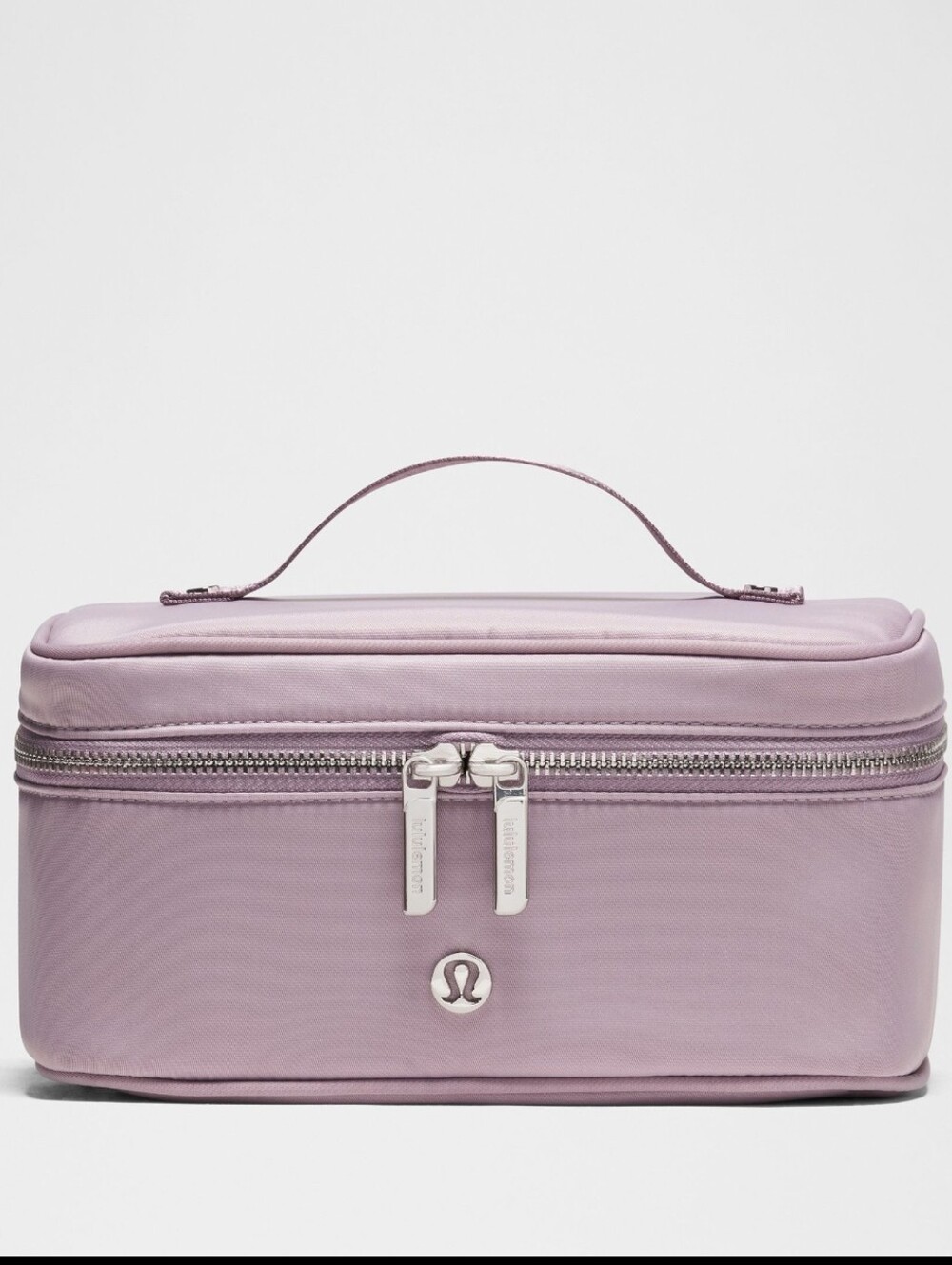 Lululemon Travel Toiletry Bag In Lotus Lavender And Whacky Khaki Silver Hardware